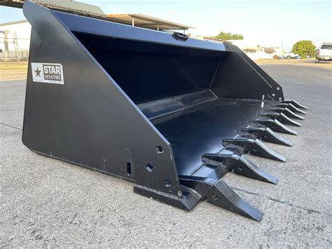 54 inch skid steer bucket|dirt bucket for skid steer.